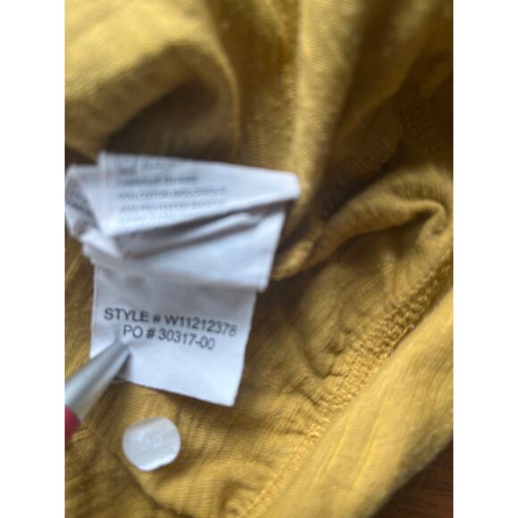 Prana Gold Yellow Knit Cotton Blend Tank Top Women’s Size Medium - Picture 8 of 8